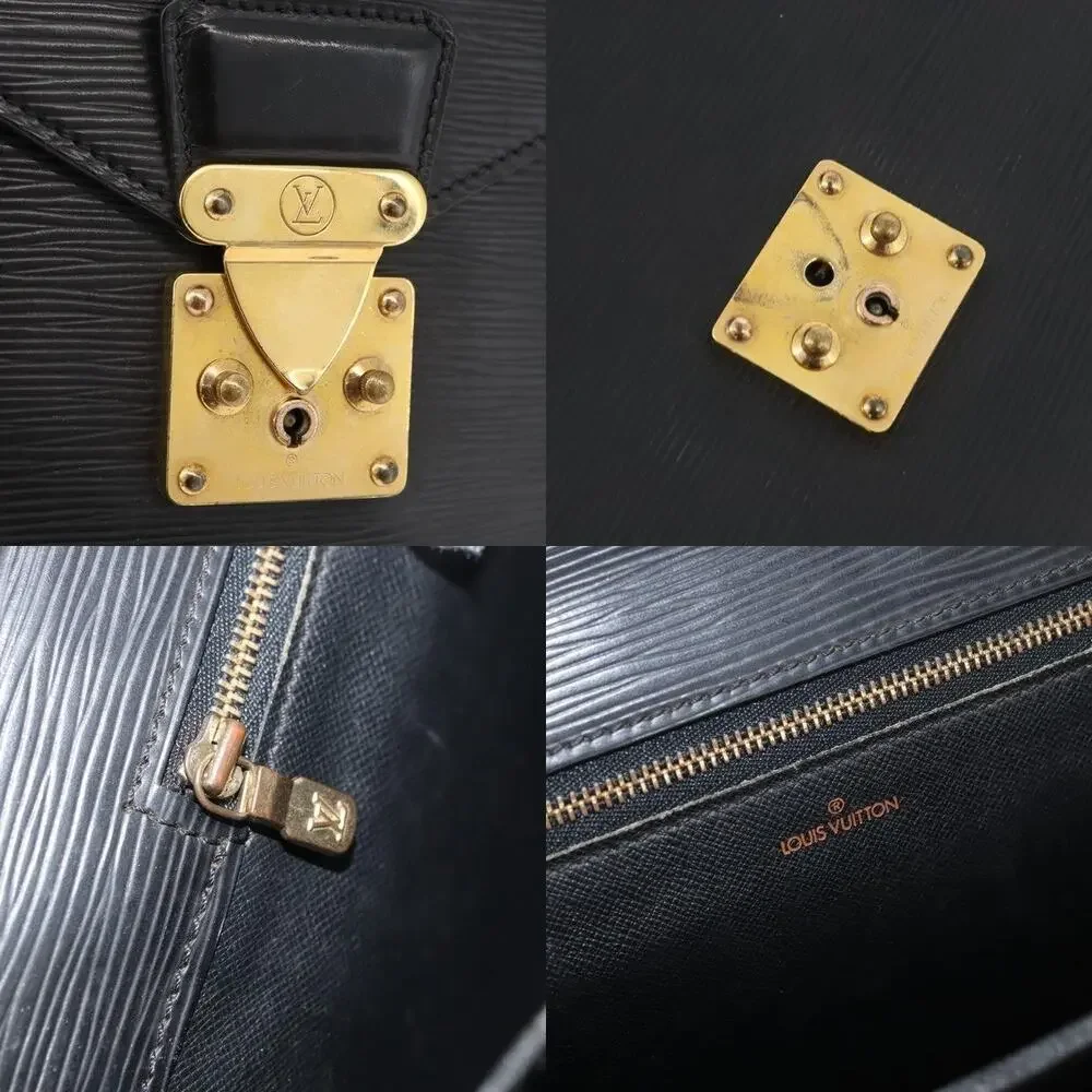 Louis Vuitton Epi Serviette Conseiller Business Bag Black